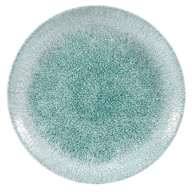 Studio Prints Raku Evolve Coupe Plate Jade Green 8.67inch / 21.7cm