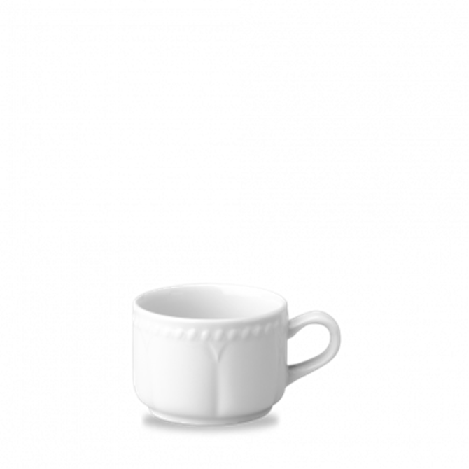 Buckingham White Stacking Tea Cup 7.5oz / 210ml
