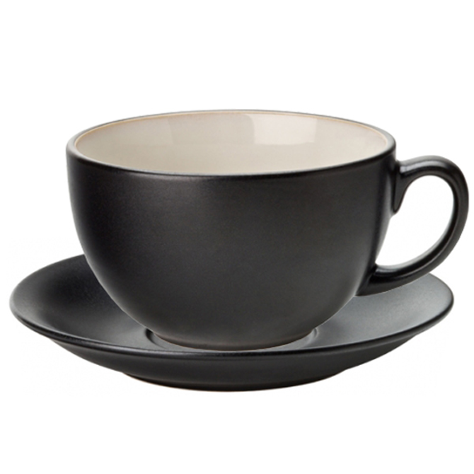 Utopia Barista Cappuccino Cup & Saucer Almond 13oz / 370ml
