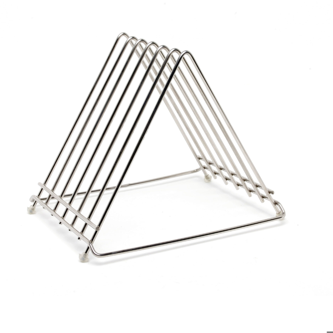 Genware S/St. Wire Cutting Board Rack