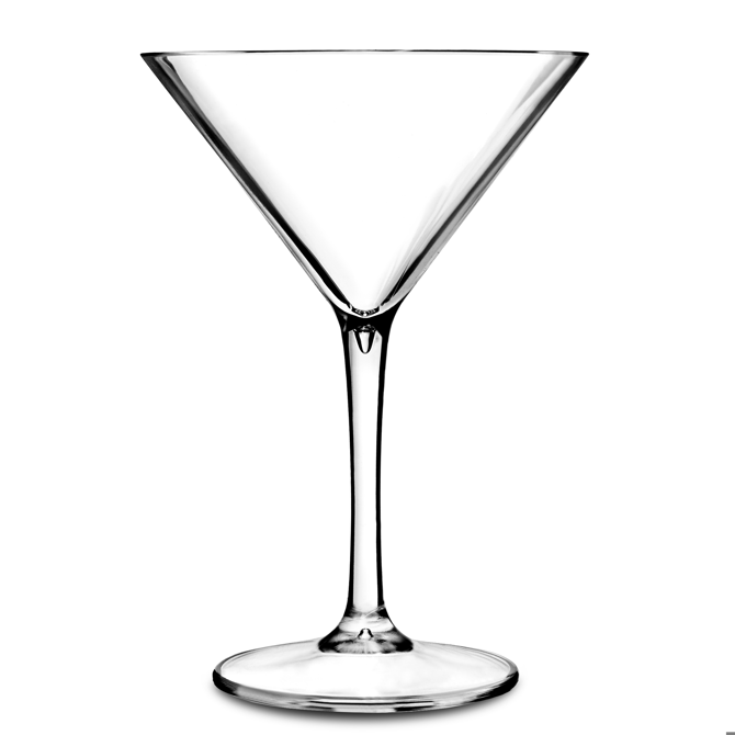 Premium Unbreakable Clear Martini Cocktail Glasses 8oz / 230ml