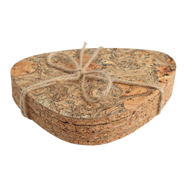 Ocean Pebble Cork Coasters