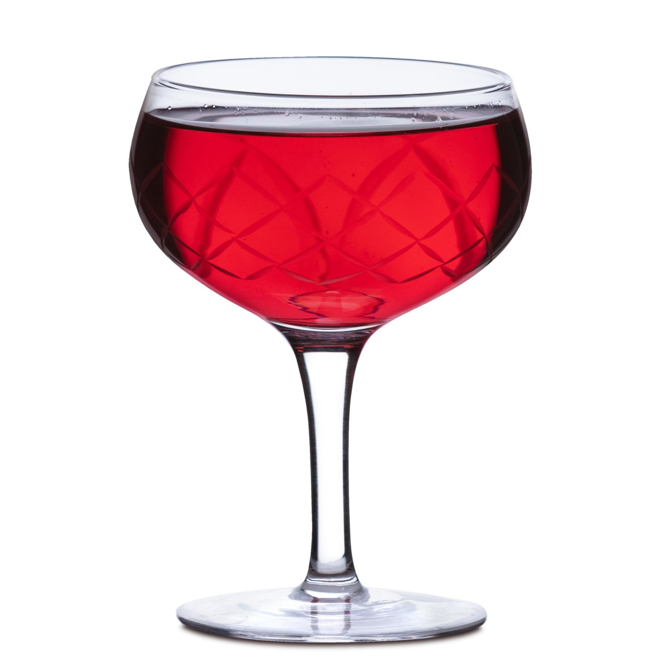 Raffles Diamond Coupe Glasses 5.5oz / 160ml