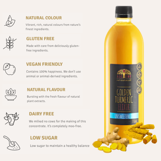Alchemy Turmeric Unsweetened 750ml