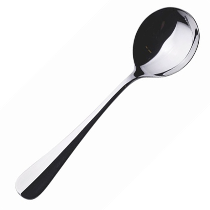 Genware Baguette 18/0 Cutlery Soup Spoons