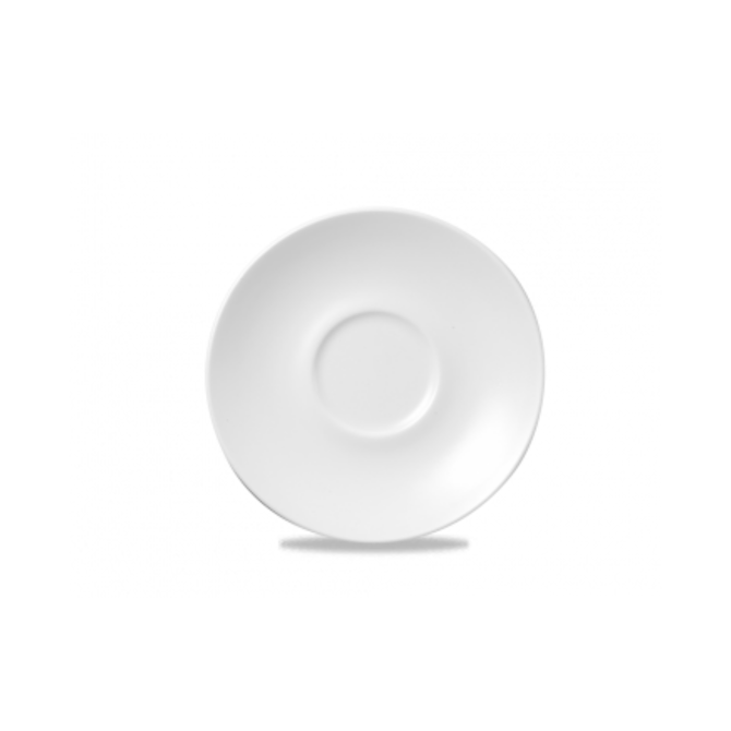 Churchill Super Vitrified White Saucer 6inch / 15.6cm