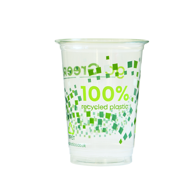 Recyclable PET Tumbler CE Half Pint to Brim 10oz / 280ml