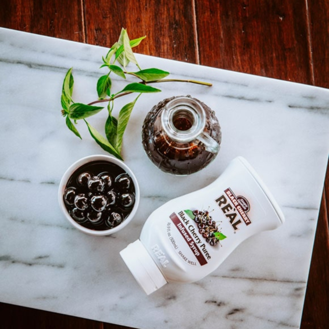 Reàl Black Cherry Puree Infused Syrup 50cl
