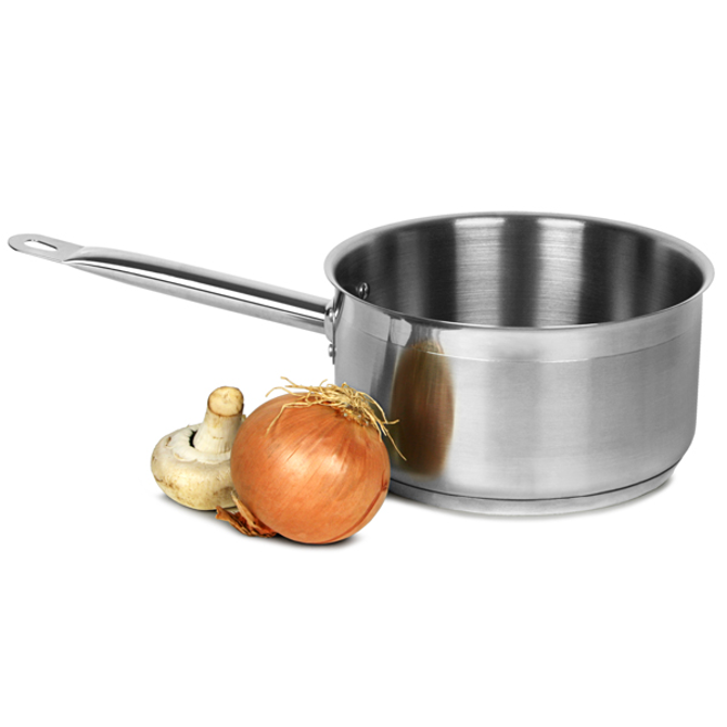 Genware Stainless Steel Saucepan 3.3ltr