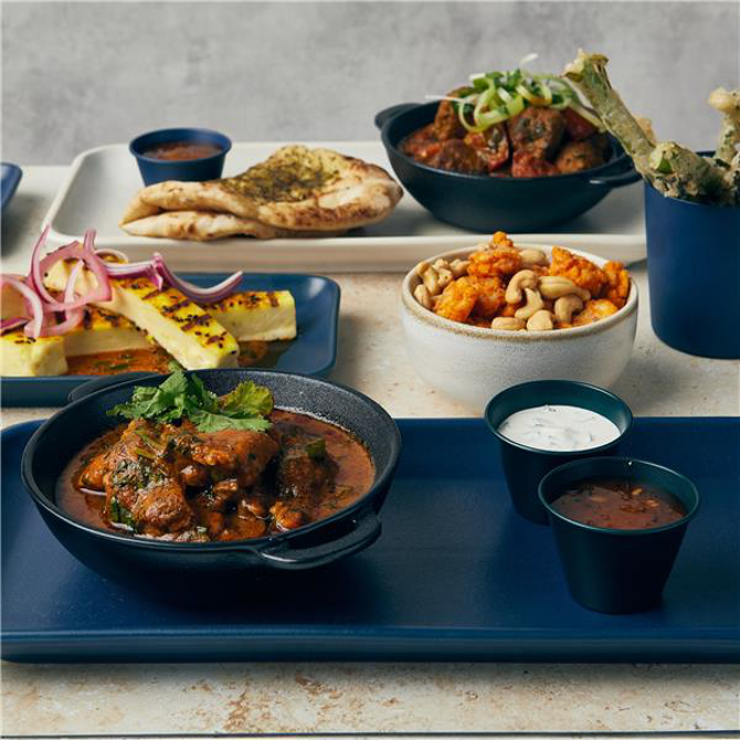 Terra Stoneware Antigo Denim Narrow Rectangular Platter 35 x 16.5cm