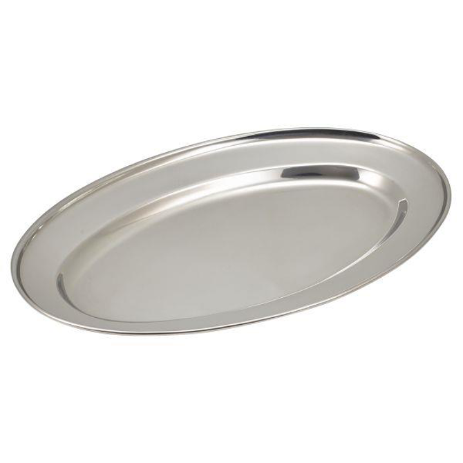 Stainless Steel Oval Meat Flat 14inch