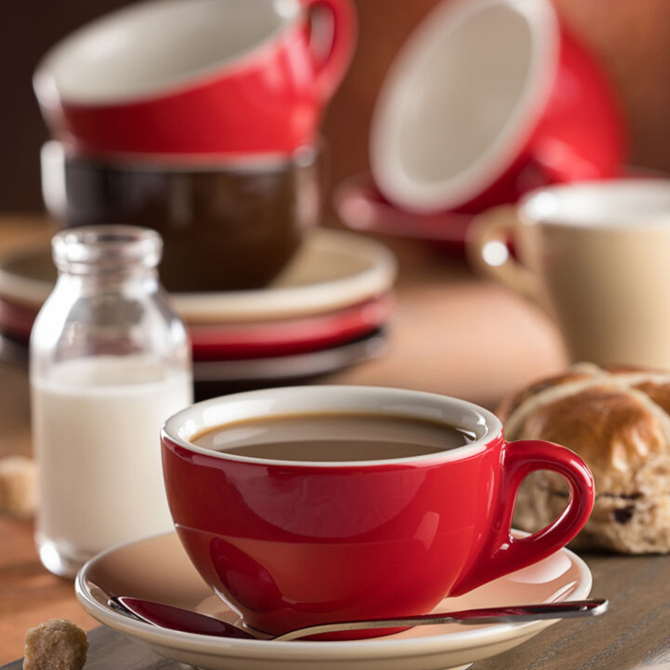 Barista Red Saucer 5.5inch/14cm