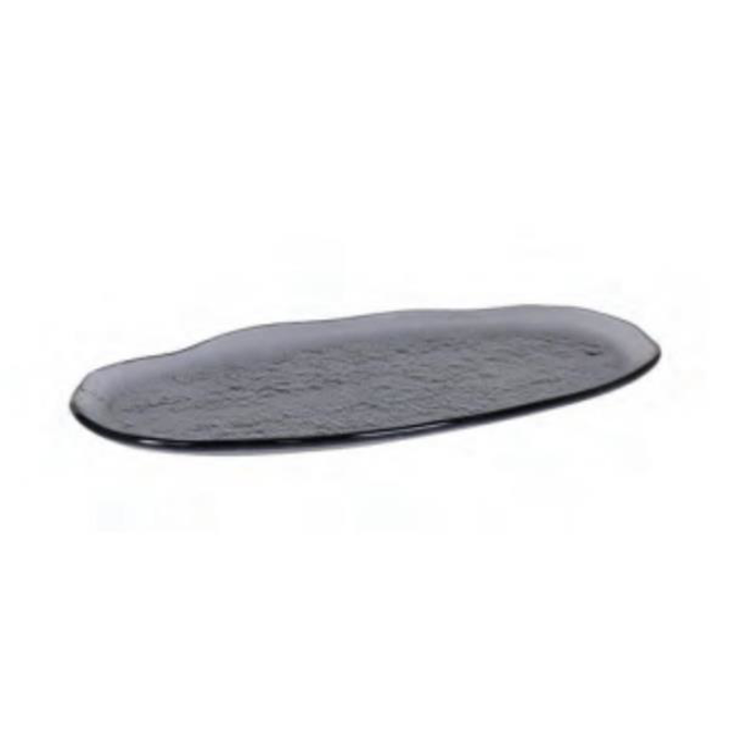 Oval Black Tray 32 x 16 x 1.5cm