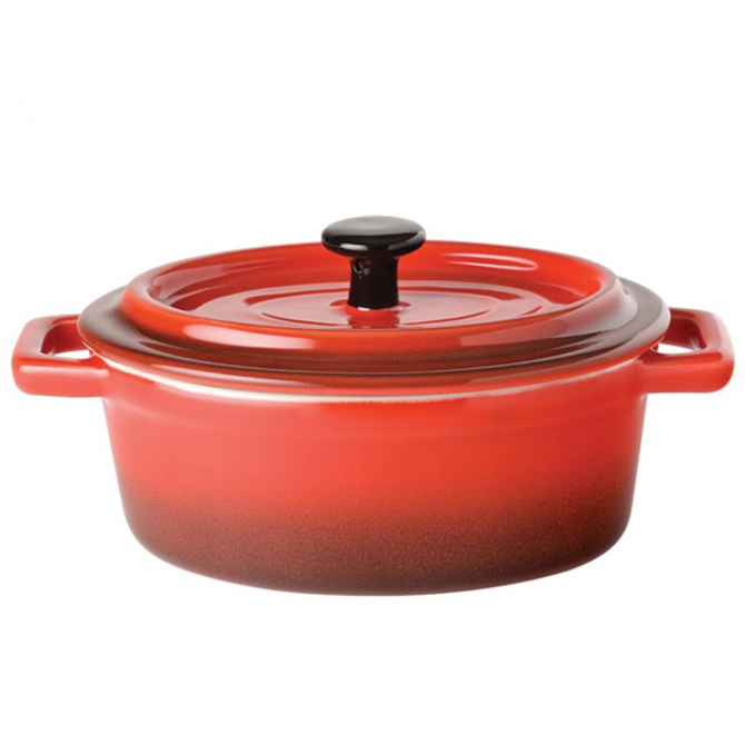 Utopia Gourmande Flame Round Casserole Dish 5inch 12.5oz / 35cl
