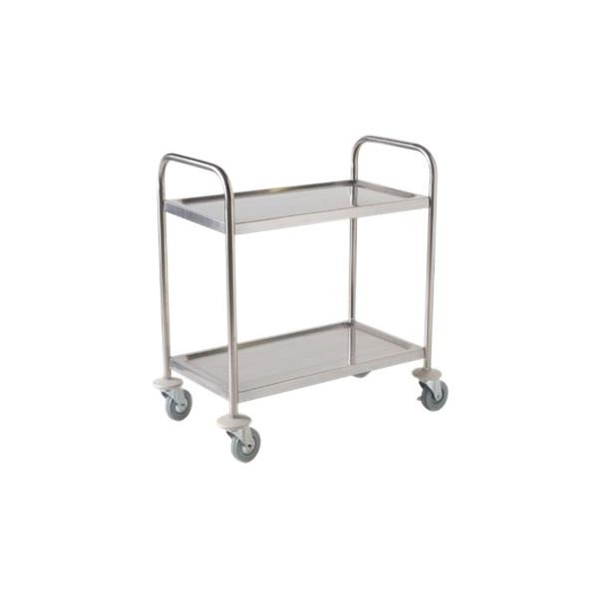 Stainless Steel 2 Shelf Trolley