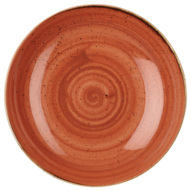 Churchill Stonecast Spiced Orange Coupe Bowl 12" / 31cm