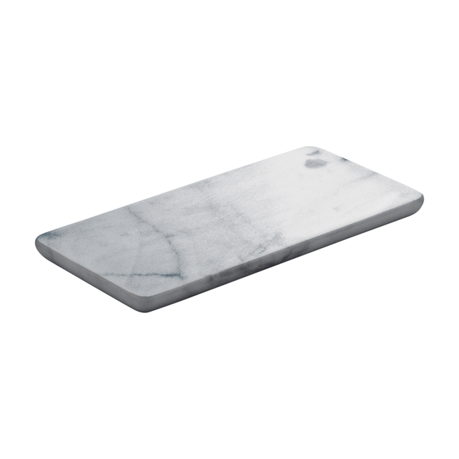 White Marble Rectangular Platter 3.5 x 7inch / 9 x 18cm