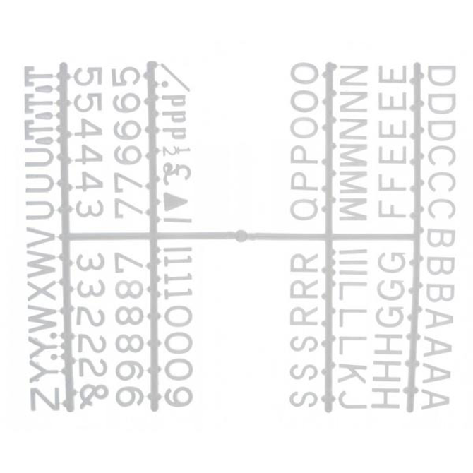 Design-A-Sign Peg Board Letters White 0.75inch