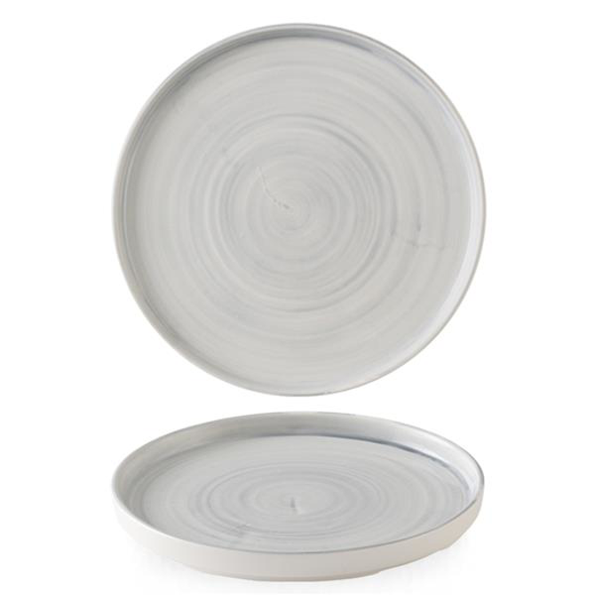 Stonecast Canvas Grey Walled Plate 10.25inch / 26cm