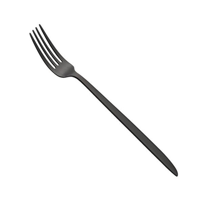 Orca Matt Black Dessert Fork