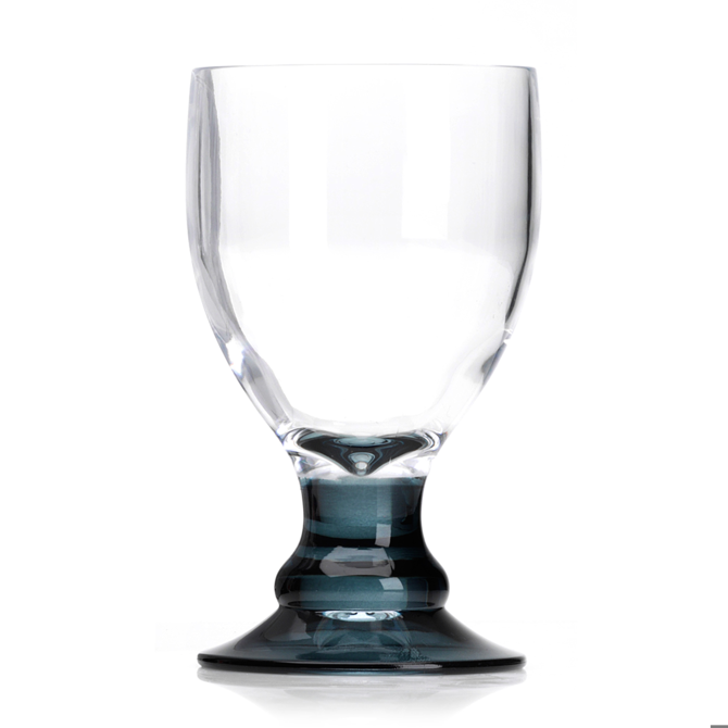 Flamefield Bella Acrylic Goblets with Black Stem 14oz / 410ml