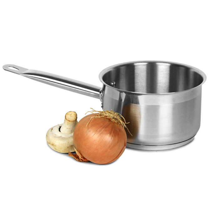 Genware Stainless Steel Saucepan 1.9ltr