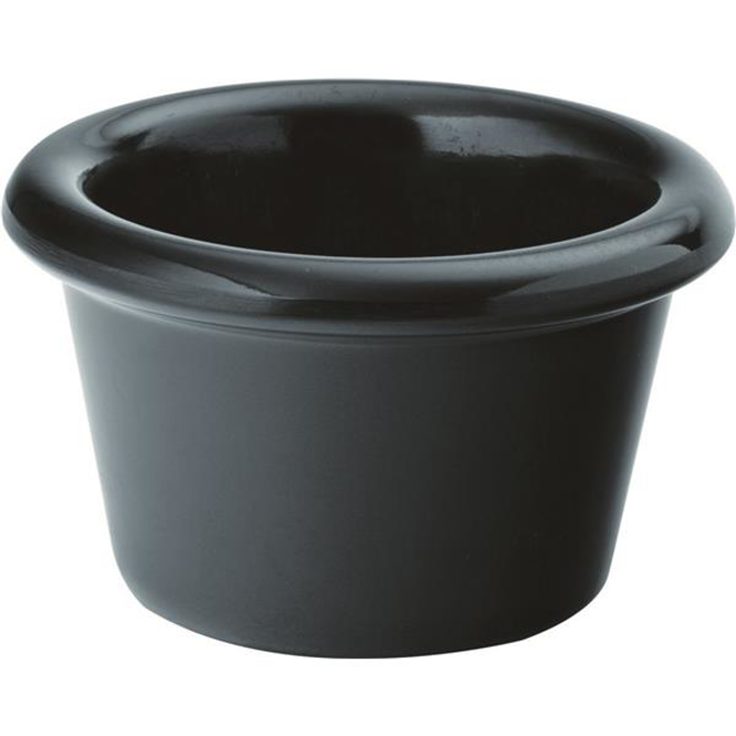 Plain Black Ramekin 1.5oz / 40ml