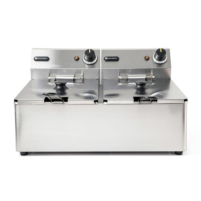 Hendi Twin Tank Electric Fryer 2 x 211oz / 2 x 6Litres