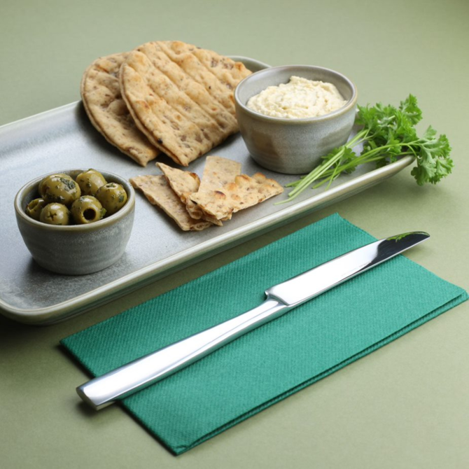 Genware Square Cutlery 18/0 Table Knives
