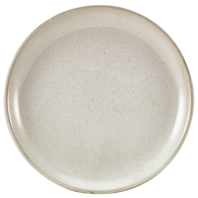 Terra Porcelain Coupe Plates Grey 9.4" / 24cm