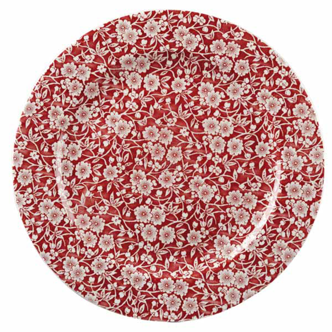 Churchill Vintage Prints Cranberry Victorian Calico Plate 30.5cm