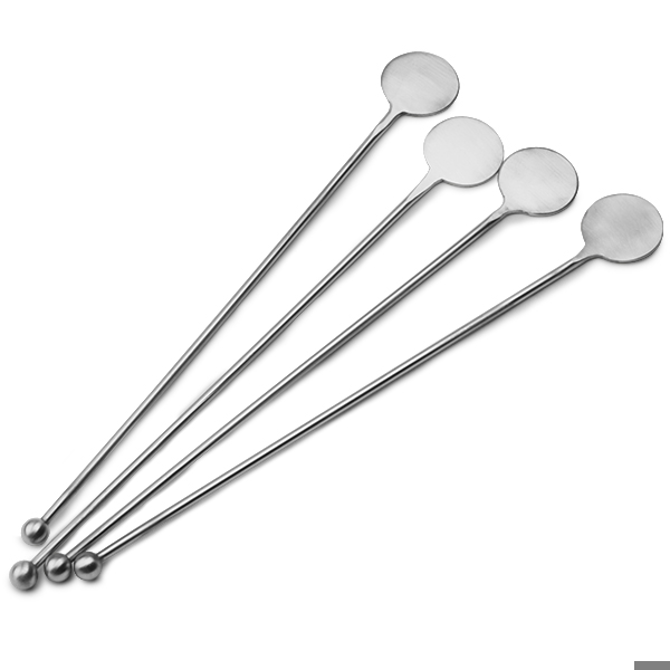 Stainless Steel Swizzle Stick Disc Stirrers