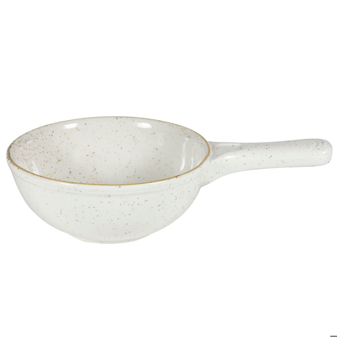 Churchill Stonecast Deep Skillet Pan Barley White 9.6" / 24.5cm