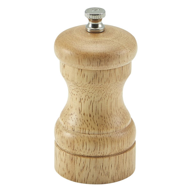 Genware Light Wood Salt or Pepper Grinder