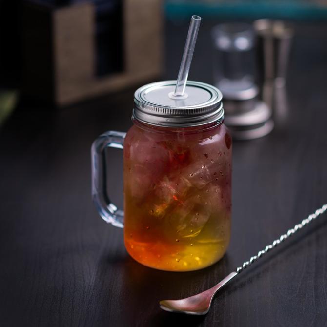Plastic Mason Drinking Jar Glasses 20oz / 568ml