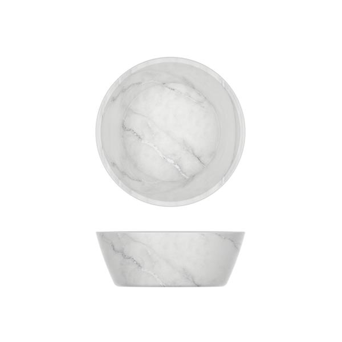 White Marble Agra Melamine Bowl 12.7 x 4.5cm
