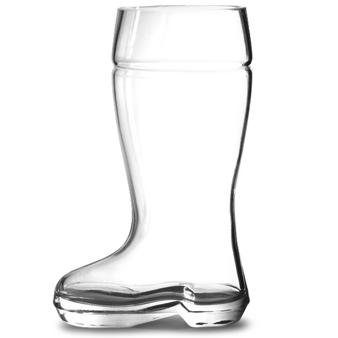 Glass Beer Boot 1 Pint / 580ml