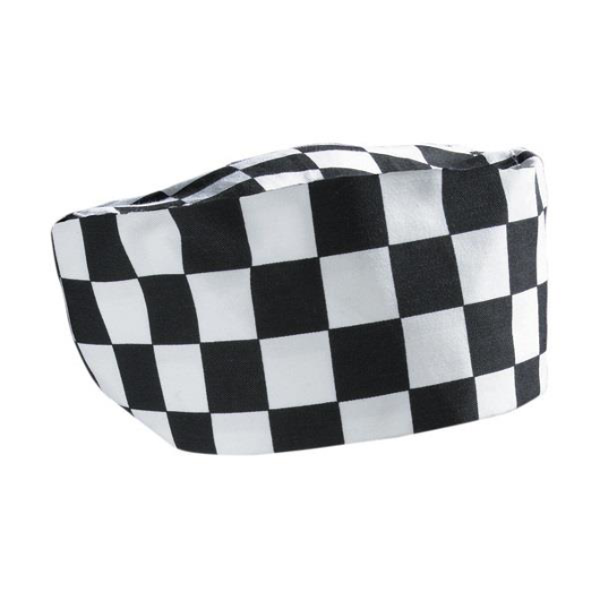 Big Black & White Check Beanie