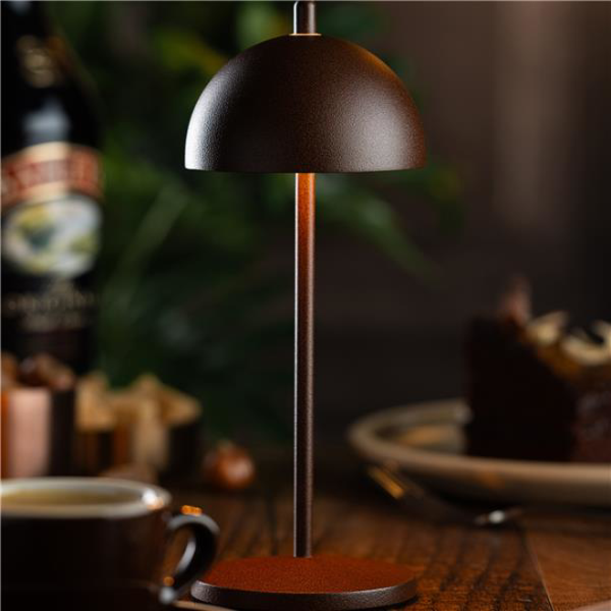 Antigua Micro LED Cordless Lamp 20cm - Corten