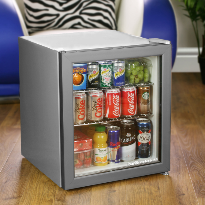 Frostbite Mini Fridge 46ltr Silver