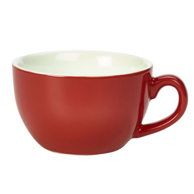 Royal Genware Bowl Shaped Cup Red 8.8oz / 250ml