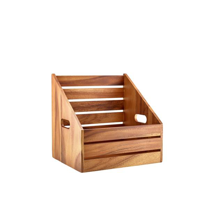 GenWare Acacia Wood Angled Crate GN1/2
