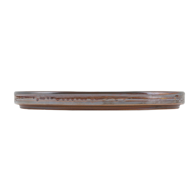 Terra Porcelain Rustic Copper Low Presentation Plate 9.75inch / 25cm