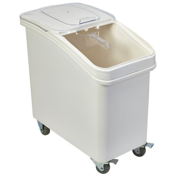 Polypropylene Mobile Ingredient Bin with Scoop 102ltr