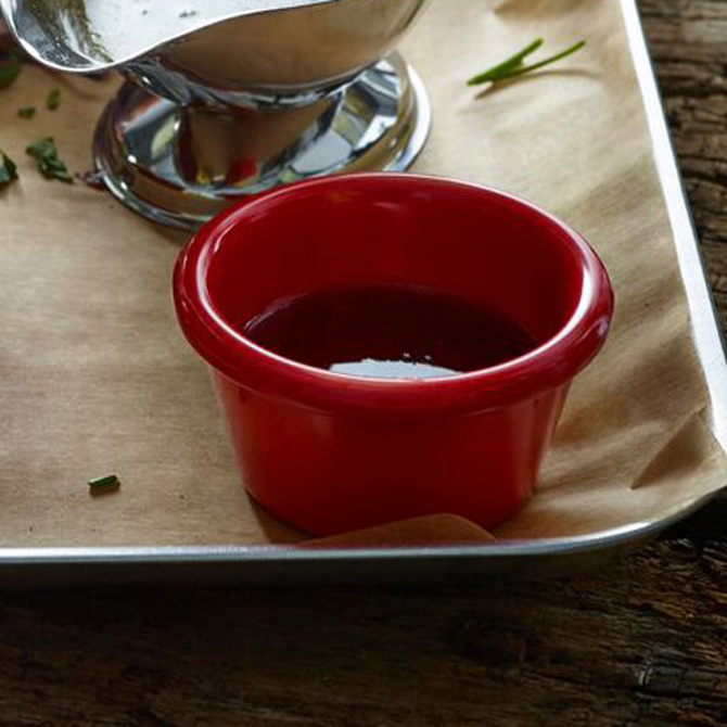Red Melamine Ramekin 3oz / 85ml