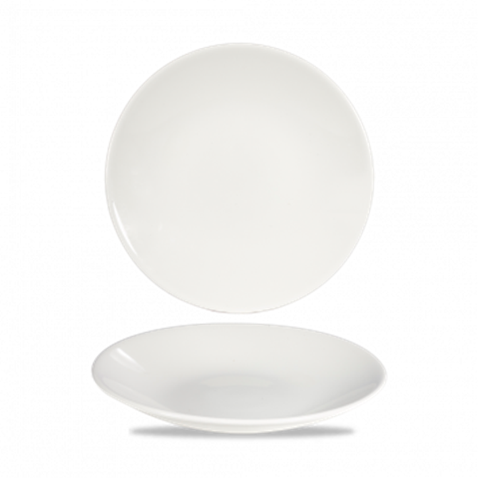 White Profile Deep Coupe Plate 8.875inch