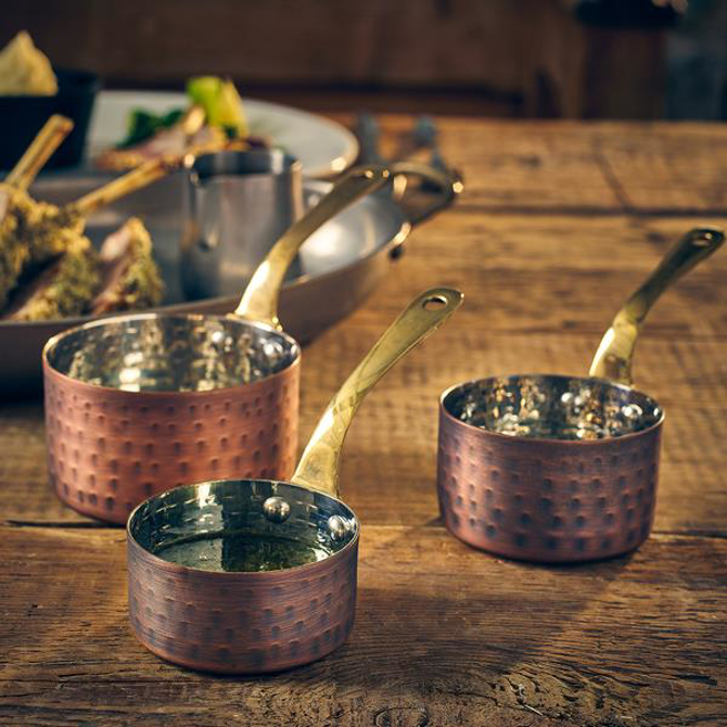 GenWare Antique Copper Mini Sauce Pan 9 x 5.25cm