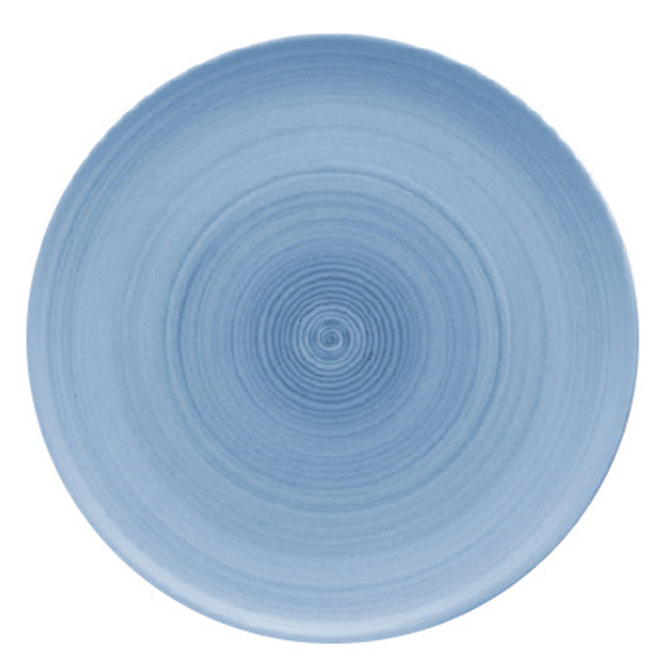 Modern Rustic Coupe Plate Blue 26cm