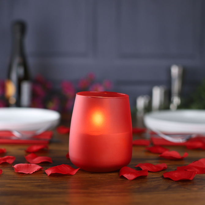 Soft Glow Candle - Red