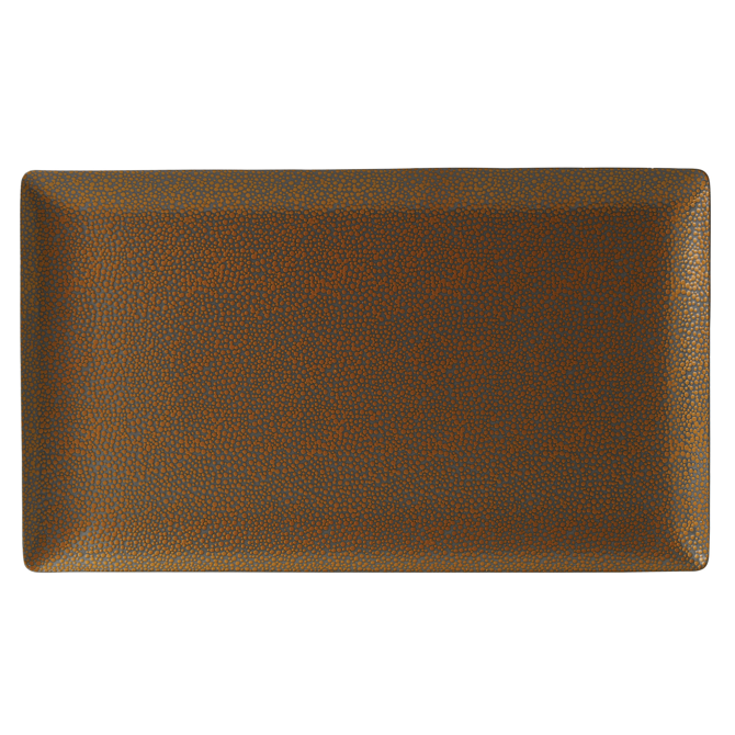 Purity Pearls Gold Rectangular Plates 13inch / 34cm